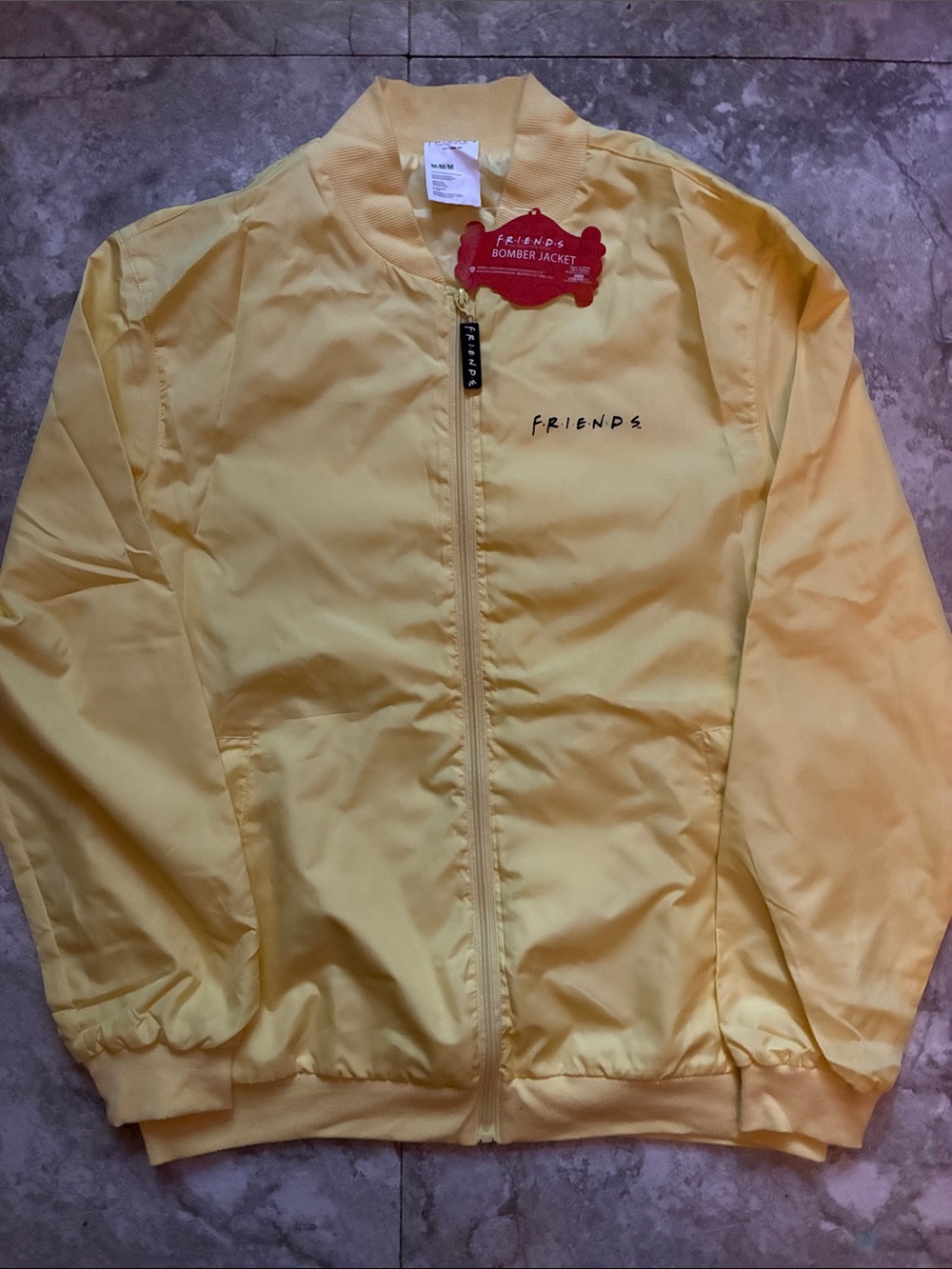 FRIENDS Yellow Lightweight Bomber Jacket